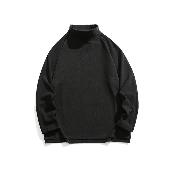 Unisex Oversize Roll Neck Sweatshirt made of soft cotton blend with raglan sleeves Amarae
