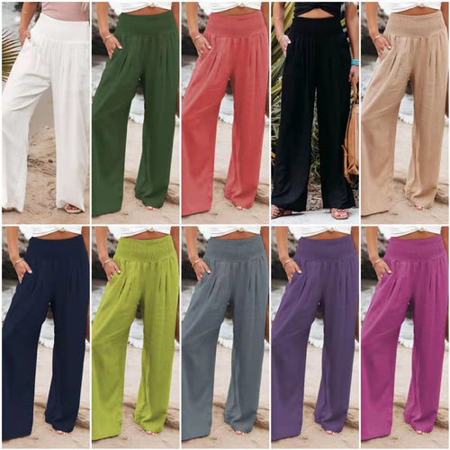 Women's Loose Linen Trousers Amarae