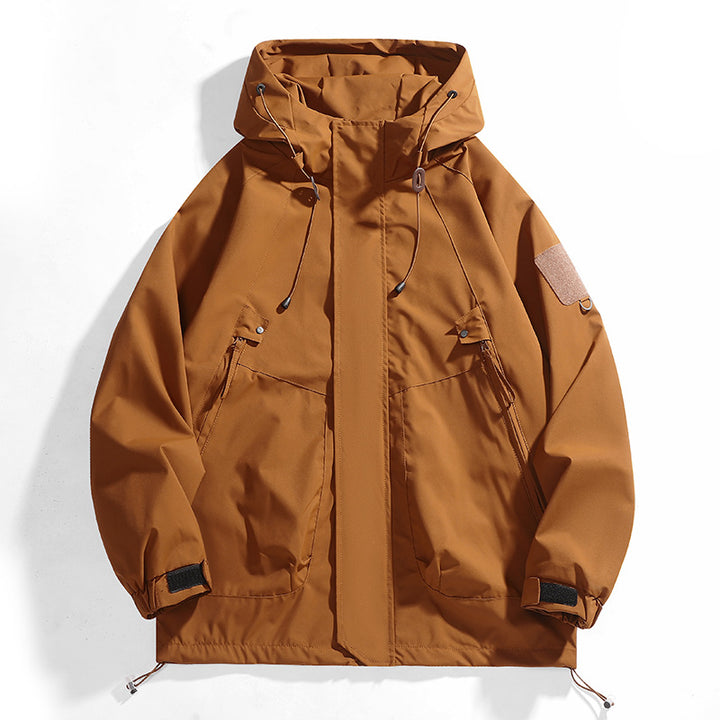 Women's waterproof outdoor jacket with adjustable hood and breathable inserts Lune London
