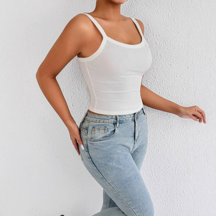 Women Basic Tops with adjustable straps and fitted cut Lune London