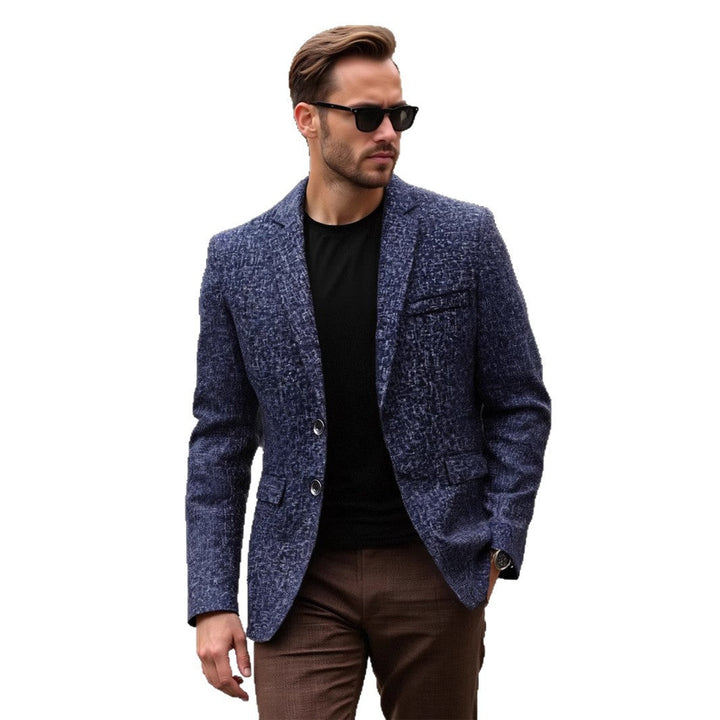 Lune London | Men's elegant textured blazer with modern fabric and stylish details