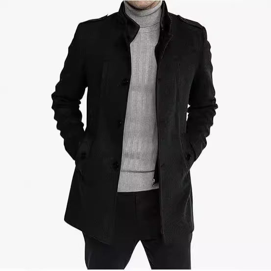Fashionable leisure jacket for men with protective collar and practical side pockets Lune London
