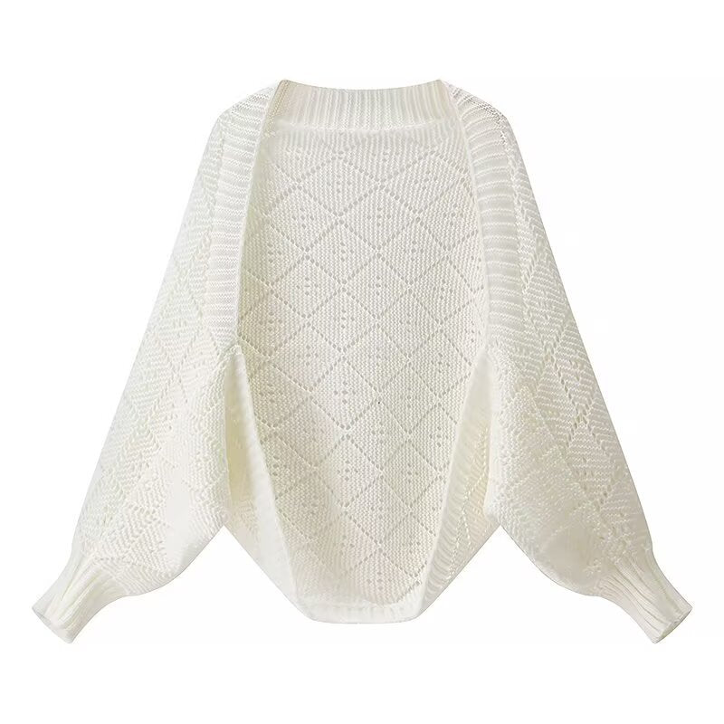 Pull en maille tricoté confortable pour femmes dans un motif en diamant moderne Chic & Stil