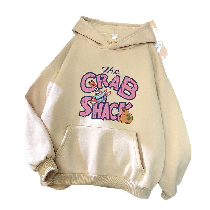 Women's hoodie with creative crab motif Chic & Style