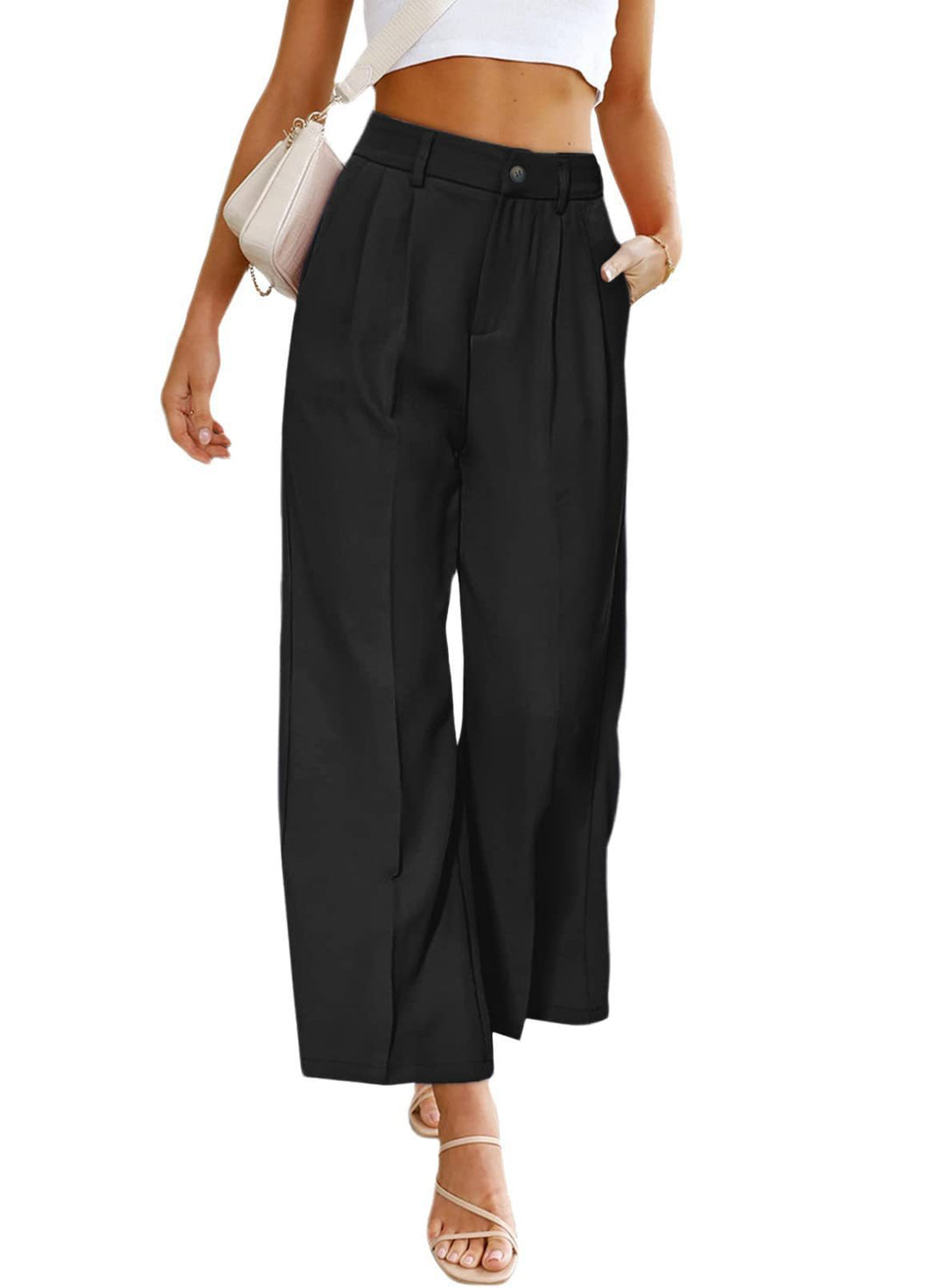 Women's high jump pants with elegant draping Lune London