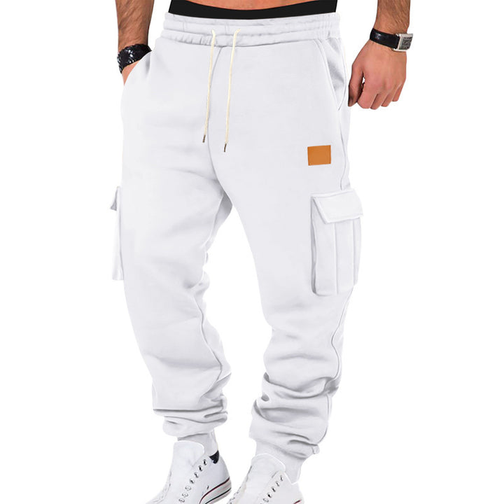 Men's cargo jogger pants with practical pockets and elastic waistband Lune London