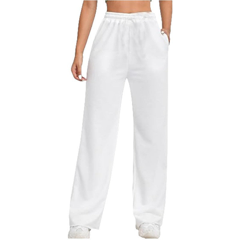 Pantalon décontracté pour femmes avec taille élastique et coupe ample Chic & Stil