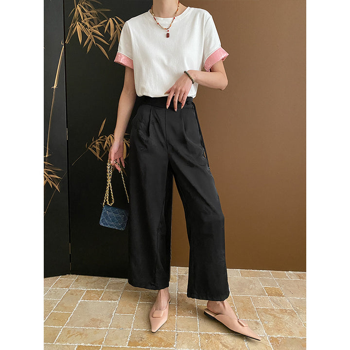 Women's high-waisted pleated pants Chic & Stil