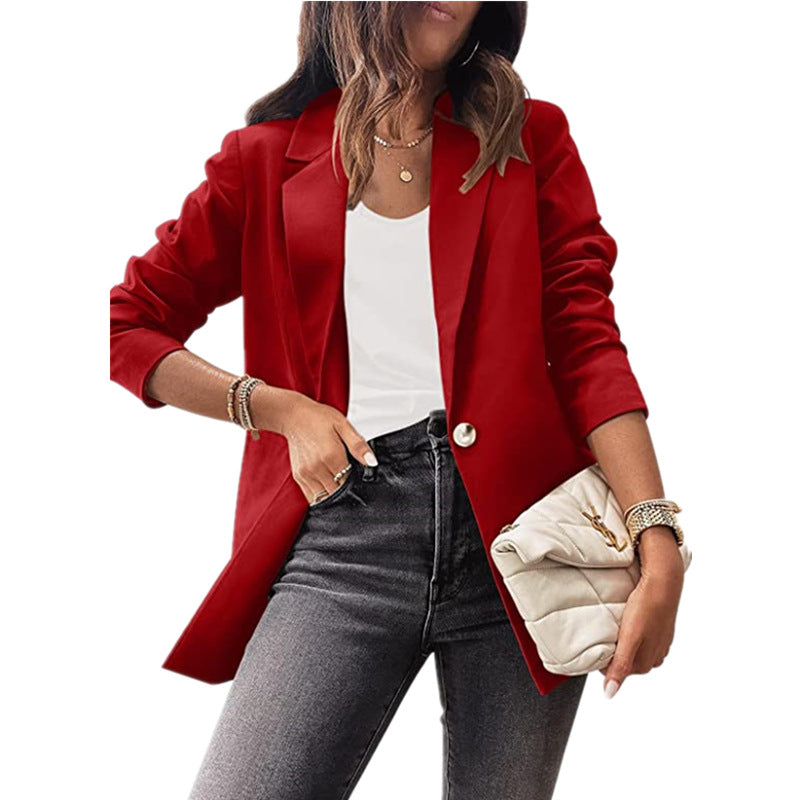 Elegant women’s jacket with original cut and discreet button details Lune London