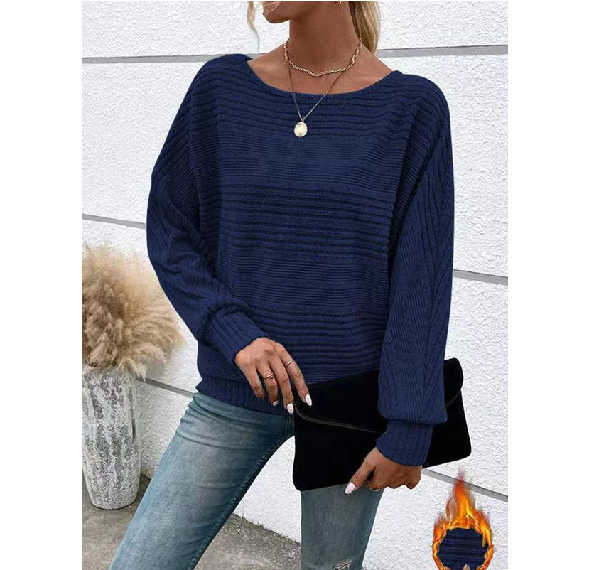 Pull texturé décontracté pour femme à coupe ample Chic & Stil