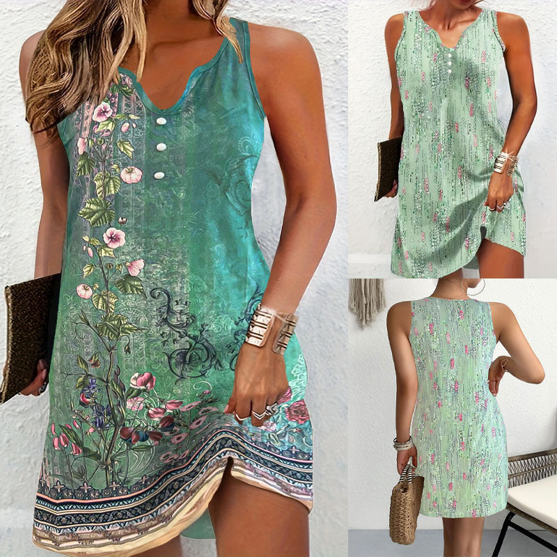 Lune London Printed A-Line Tunic Dress for Women
