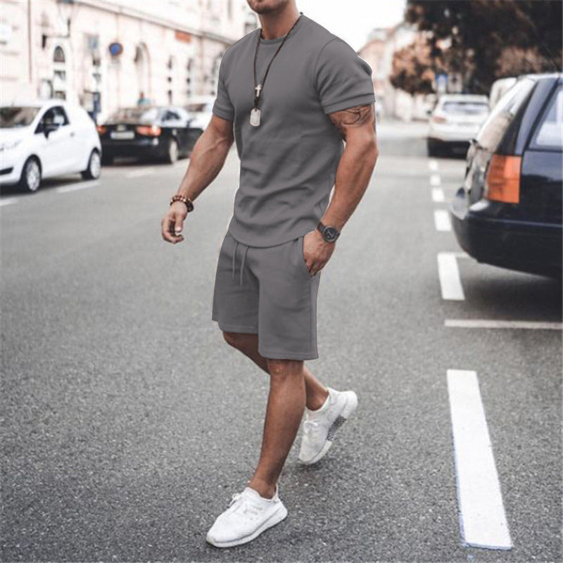 Men's summer sports set with breathable t-shirt and shorts Lune London