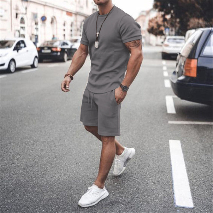Men's summer sports set with breathable t-shirt and shorts Lune London