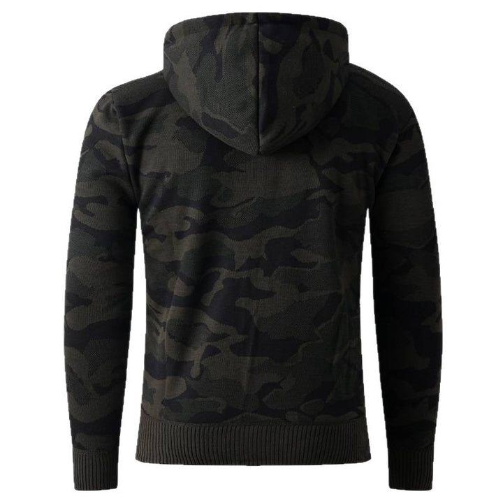 Trendy hoodie for men with a stylish camouflage design Lune London