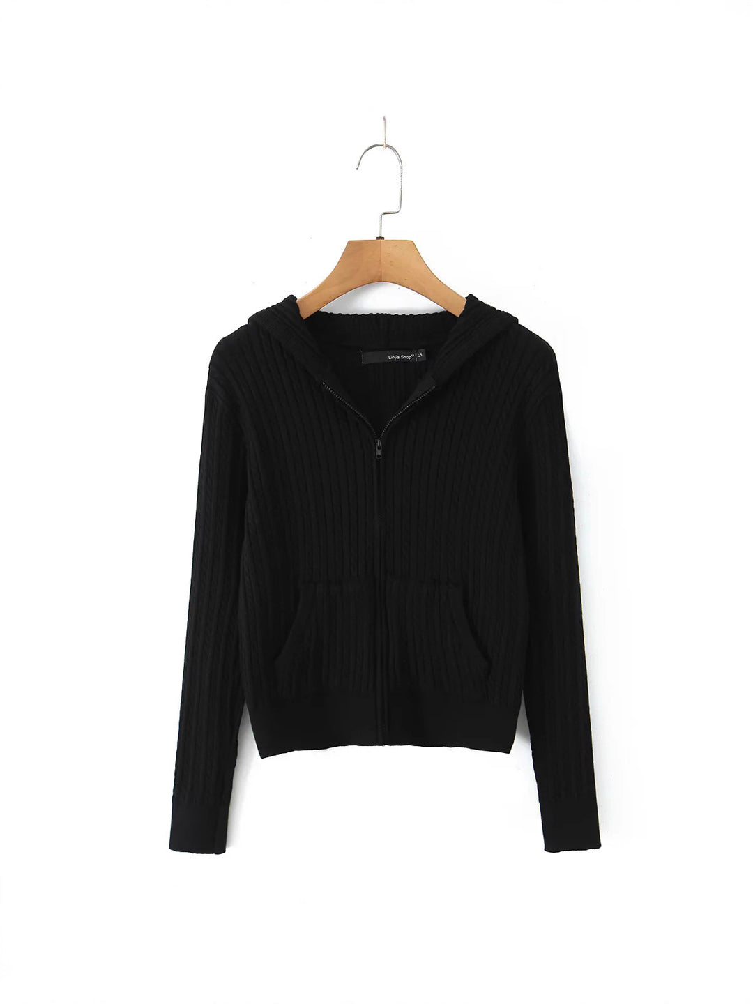 Leisure hoodie for women with structured surface finish and practical pockets Lune London