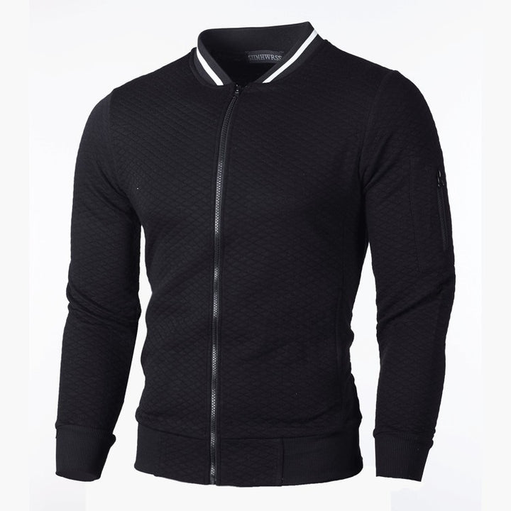 Lightweight sporty jacket for men with zipper and contrasting details Lune London