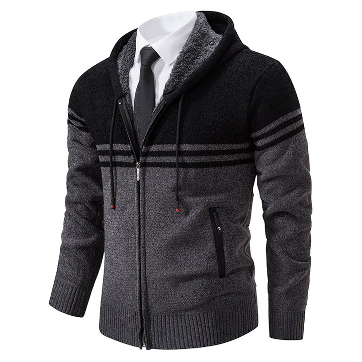Fashionable men's hoodie with textured design Lune London