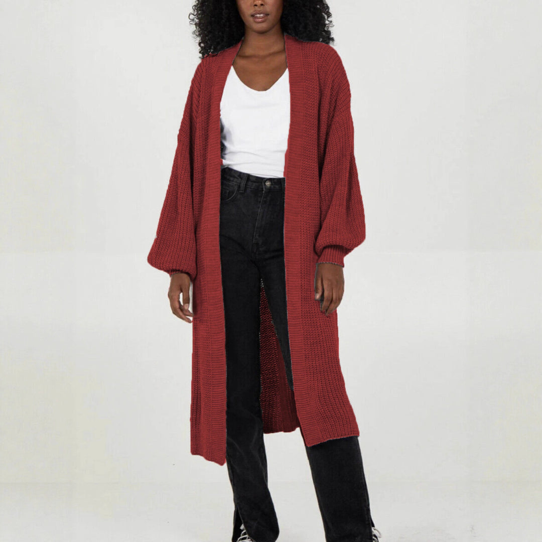 Manteau en tricot pour femmes au design décontracté oversize Chic & Stil