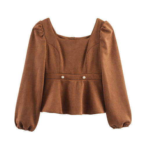 Playfully cut blouse for ladies Amarae