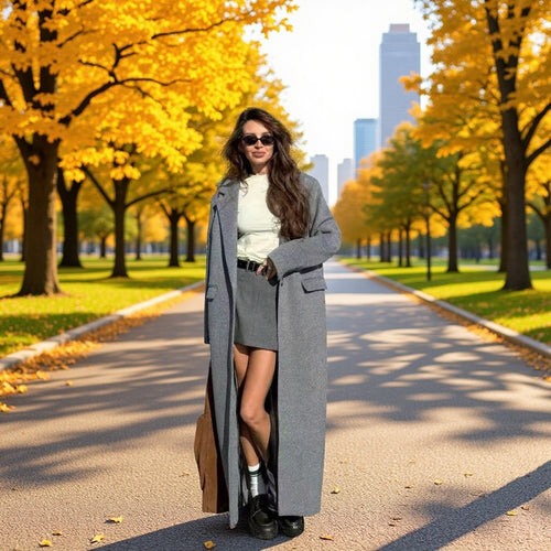 Manteau d'hiver élégant pour femmes avec patte de boutonnage double et coupe moderne Chic & Stil