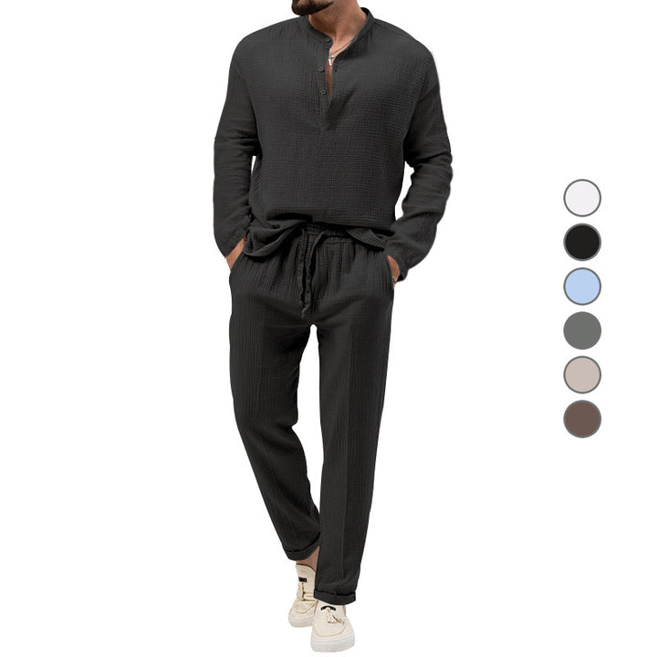 Chic and Stylish Leisure Suit for Men with Patterns