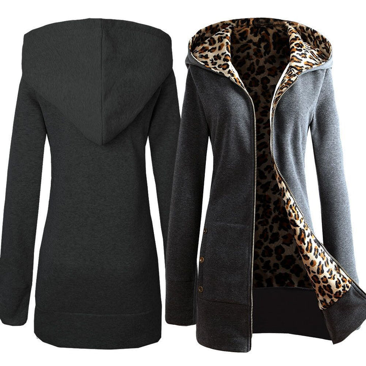 Trendy hooded jacket for women with faux fur lining Lune Londonl