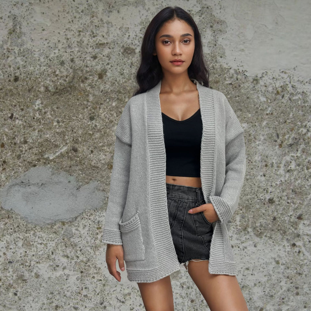 Knitted jacket for women in an oversized casual style Lune London