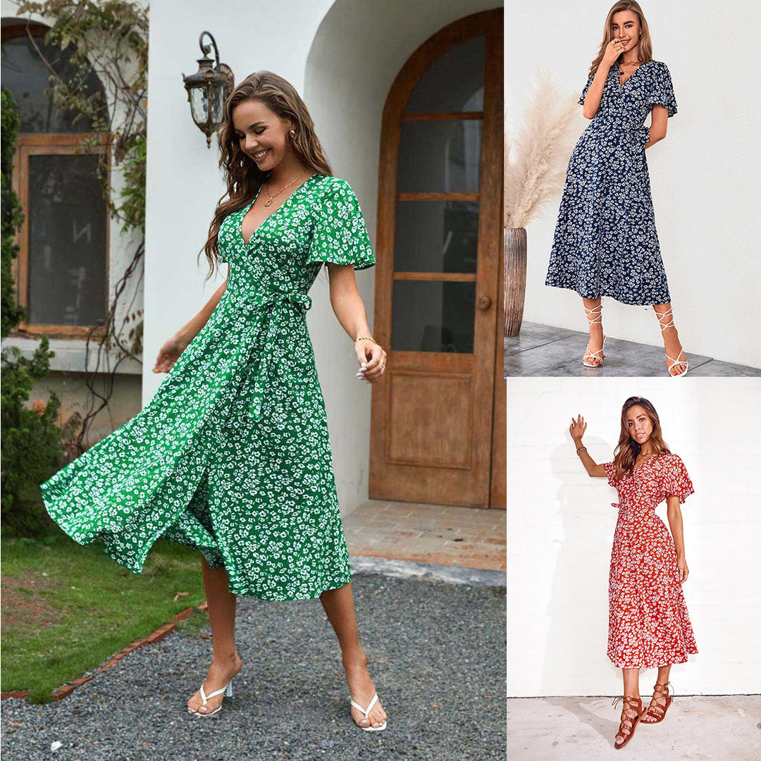 Lune London Wrap Maxi Dress for Women