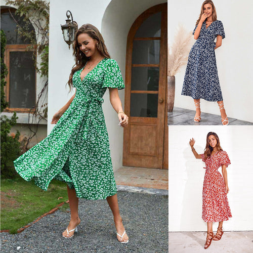 Amarae Wrap Maxi Dress for Women