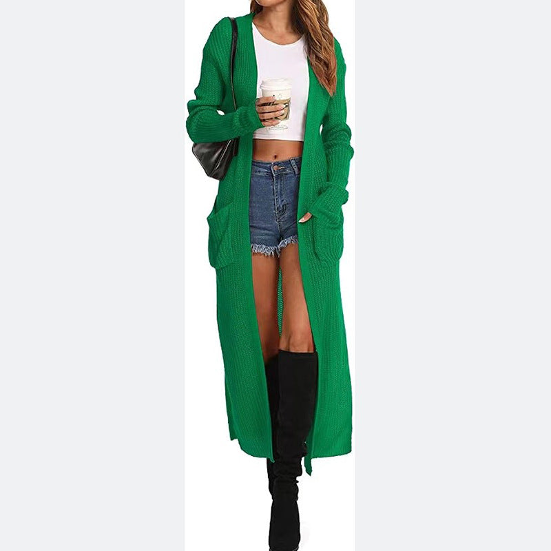Ladies Chic and Stylish Long Knitted Cardigan