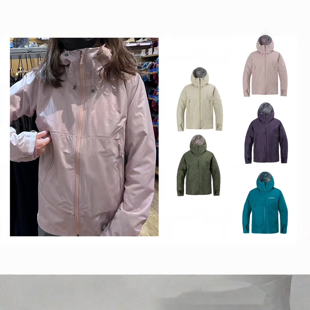 Men's lightweight breathable two-layer rain softshell jacket with adjustable hood and chest pocket Amarae