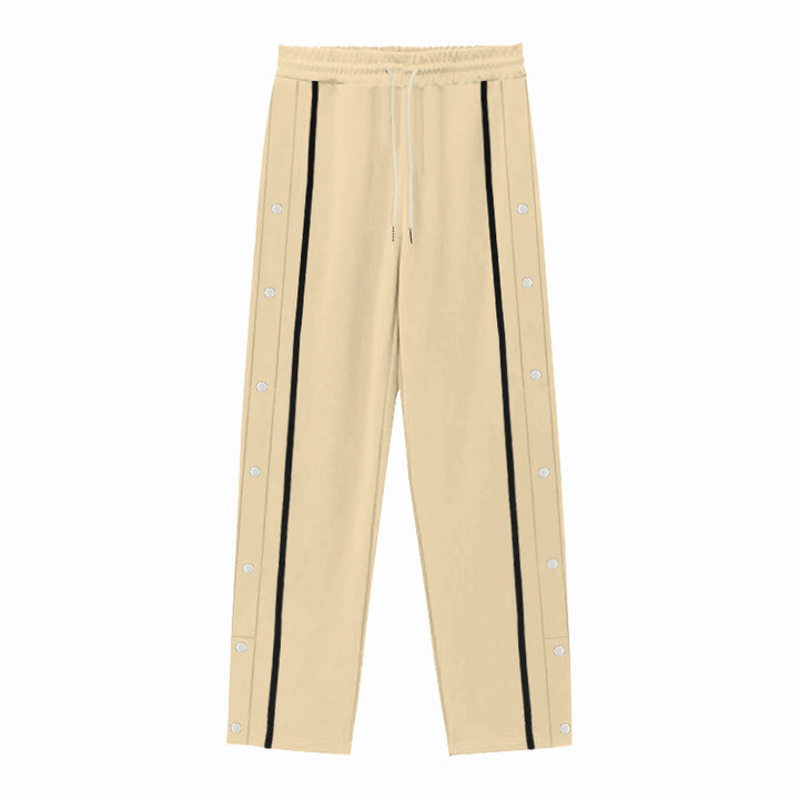 Men's sports training pants with snap button details Lune London