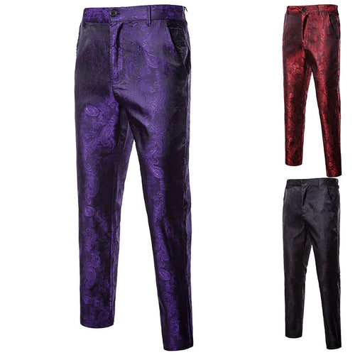 Amarae Paisley Pattern Elegant Pants for Men