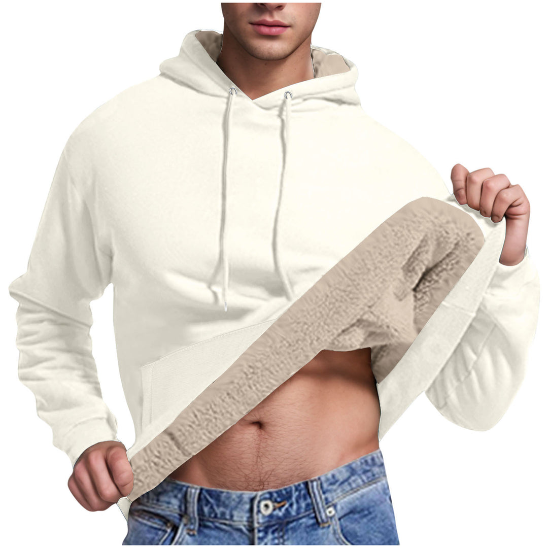 Fleece hoodie for men with soft lining inside Lune London