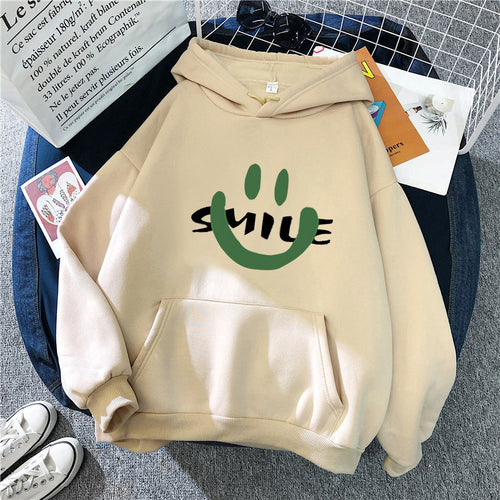 Women's Hoodie with Casual Smile Motif Chic & Stil