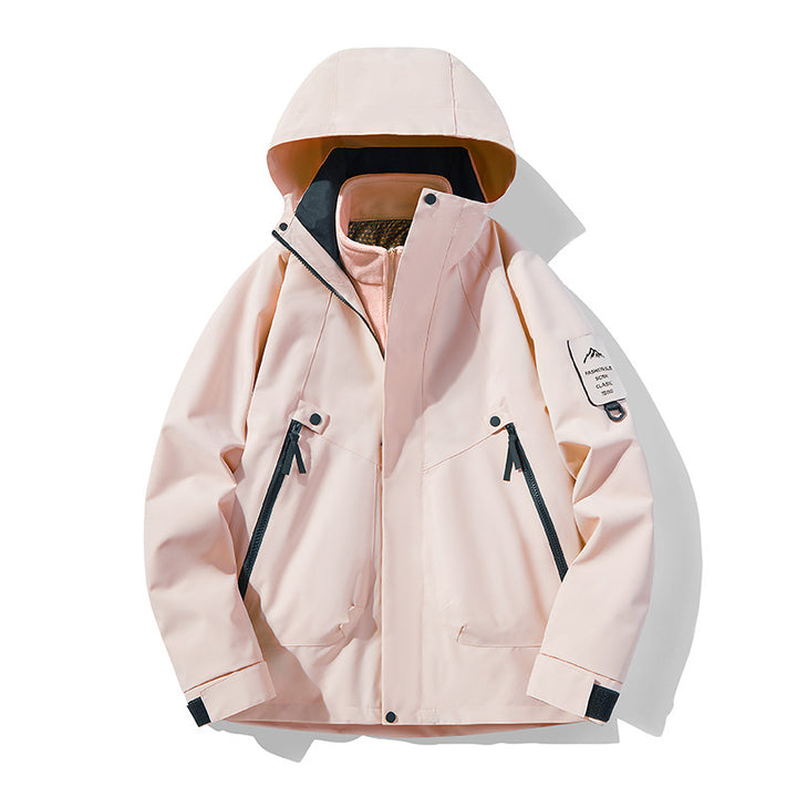 Unisex Waterproof, Breathable Hardshell Outdoor Jacket with Hood Amarae