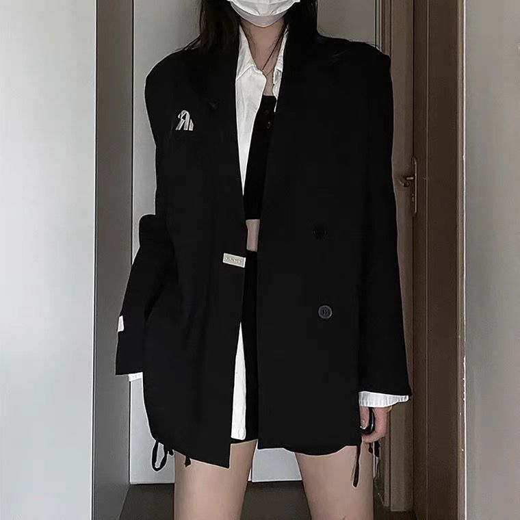 Blazer pour femme oversize à double boutonnage avec détails modernes Chic & Stil