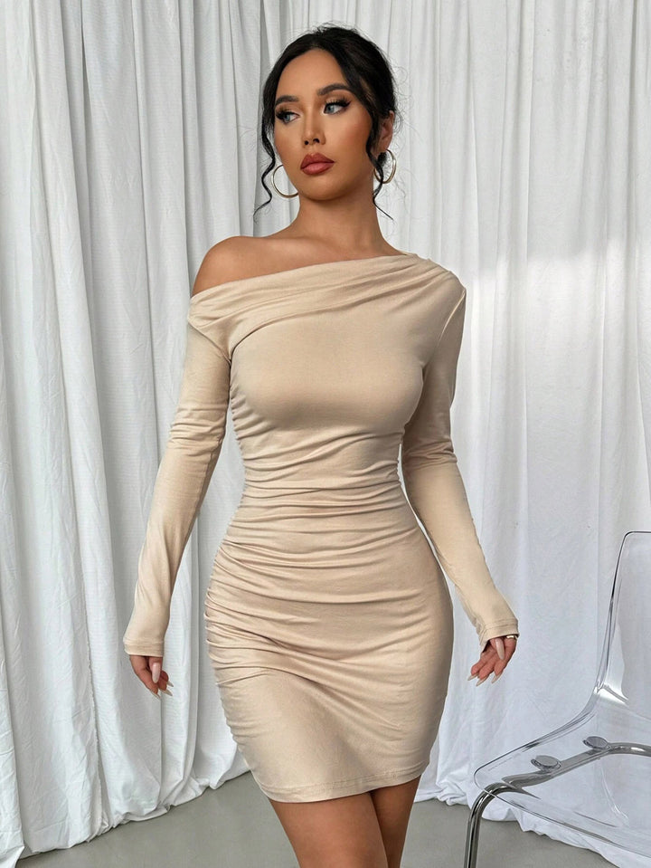 Women Mini Ruffle Off-Shoulder Dress Lune London