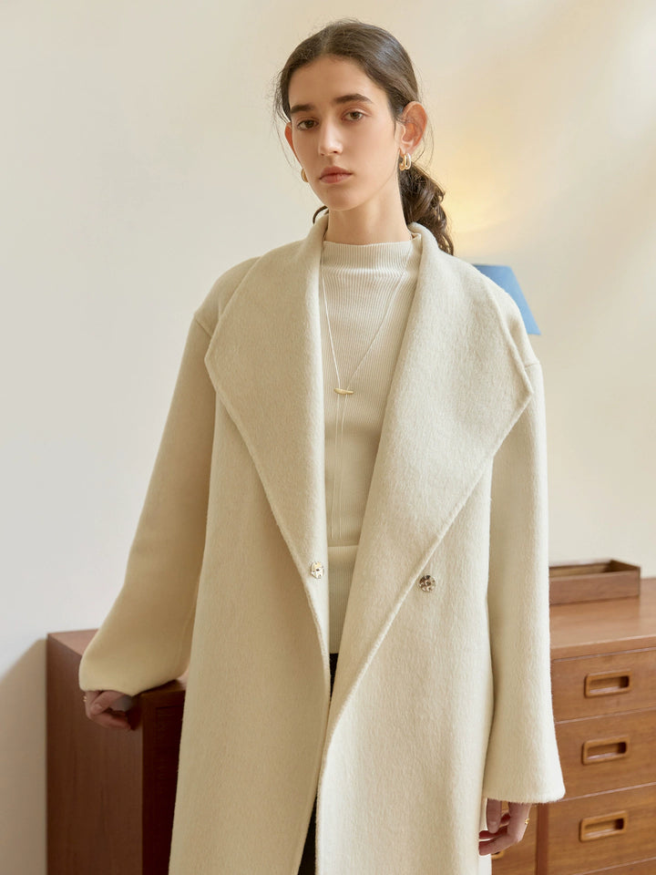 Lune London | Plus Size Long Coat Minimalist Wrap Design