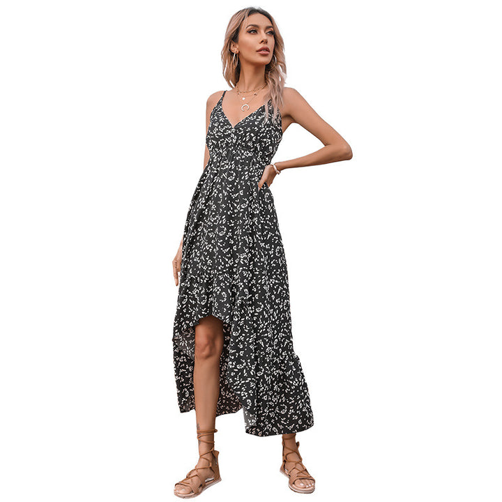 Lune London Adjustable Strap Layered Boho Maxi Dress for Women
