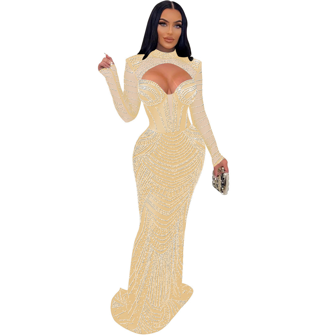 Elegant evening dress for women with embellishments Lune London