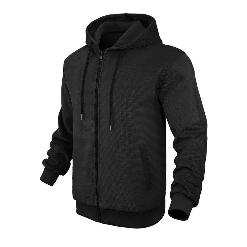Men's technical Zip-Hoodie with breathable fabric and side pockets Lune London