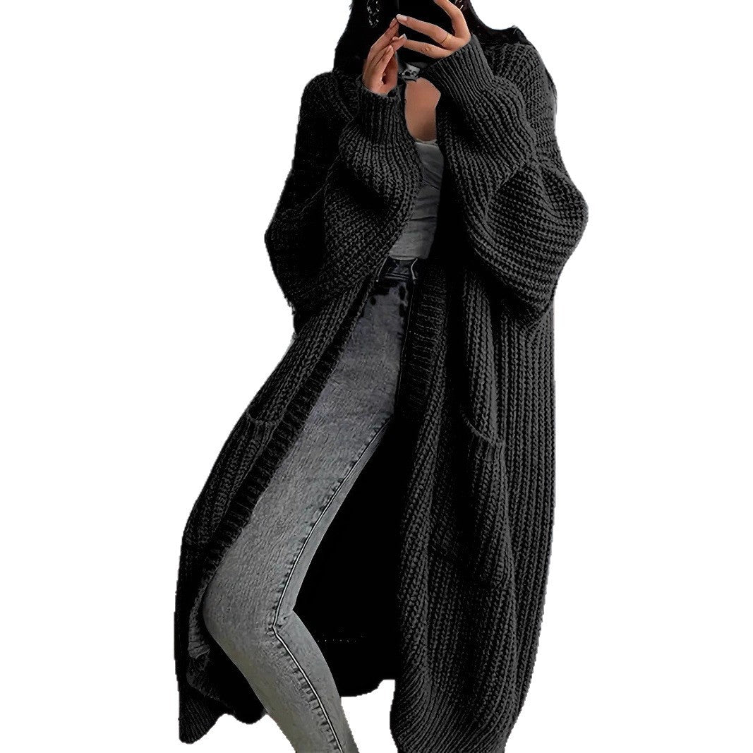 Long cardigan for women with a relaxed fit and large pockets Lune London