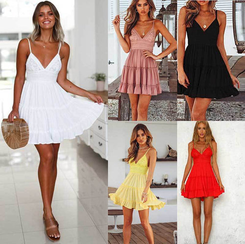 Amarae Women's Mini Flared Summer Dress