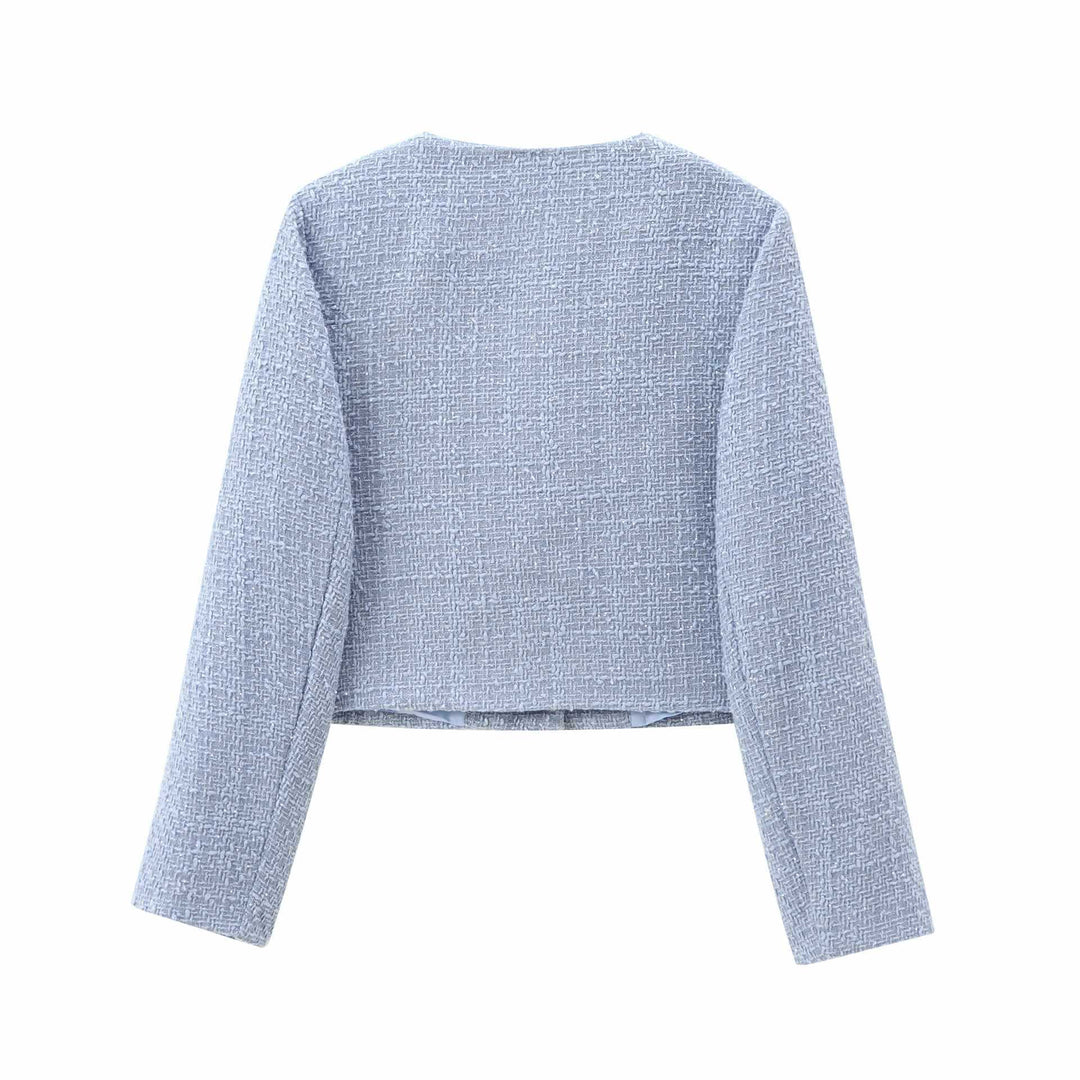 Ladies Structured Boucle Jacket Lune London