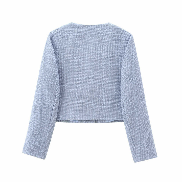 Ladies Structured Boucle Jacket Lune London