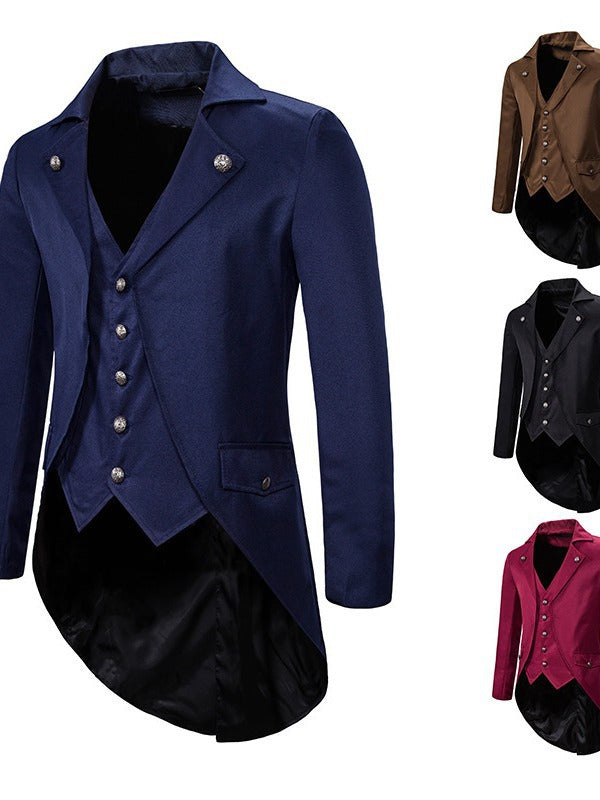 Elegant coat for men with asymmetrical cut and refined details Lune London
