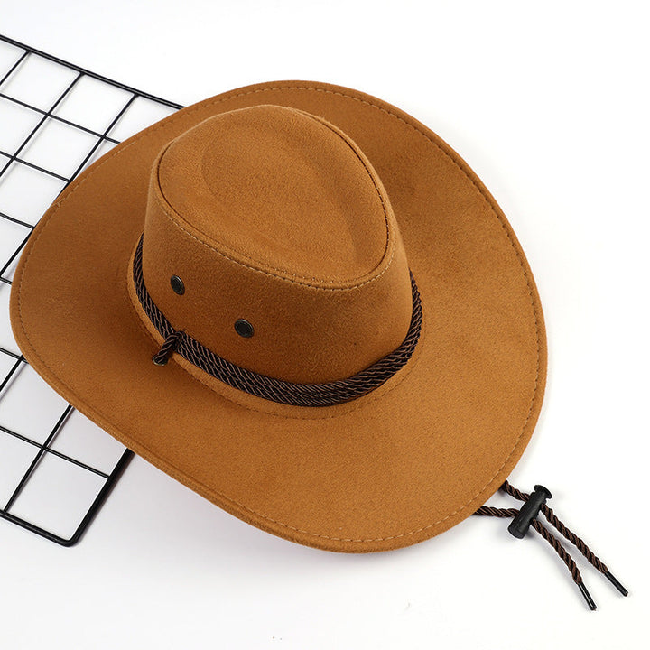 Ladies Outdoor Cowboy Hat Made of Soft Microfiber Suede with Drawstring Lune London
