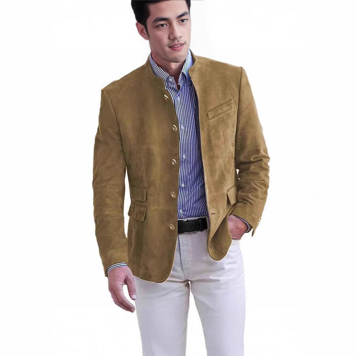 Elegant suede jacket for men with a modern design Lune London