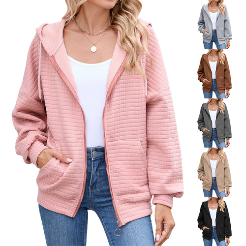 Hooded jacket for women with a structured design and practical pockets Amarae